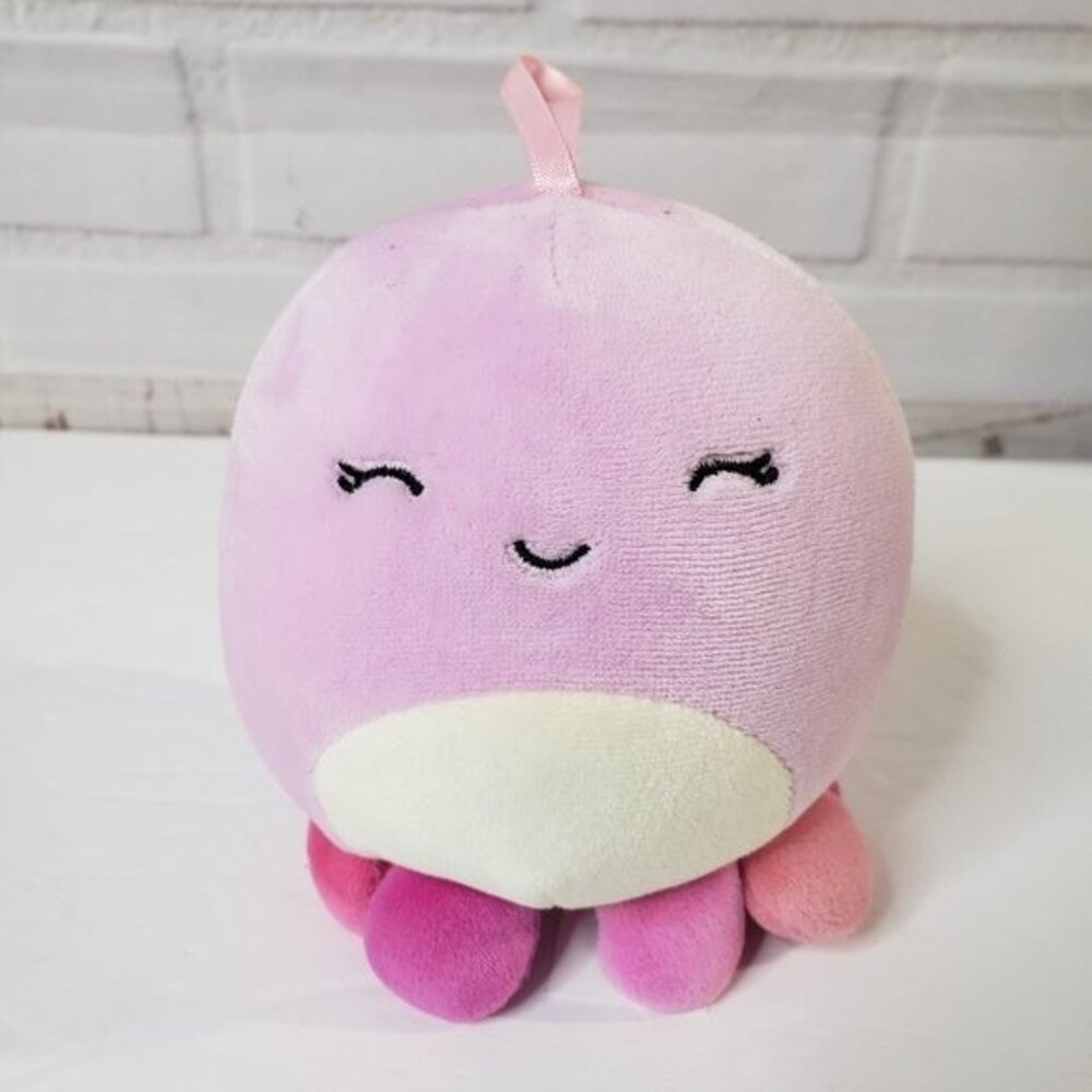 Adorable Squishmallow Mini Pink Octopus 5" Davina Plush Stuffed Animal Ornament